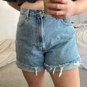Vintage Levi’s 550 Cutoff Shorts, Raw Hem